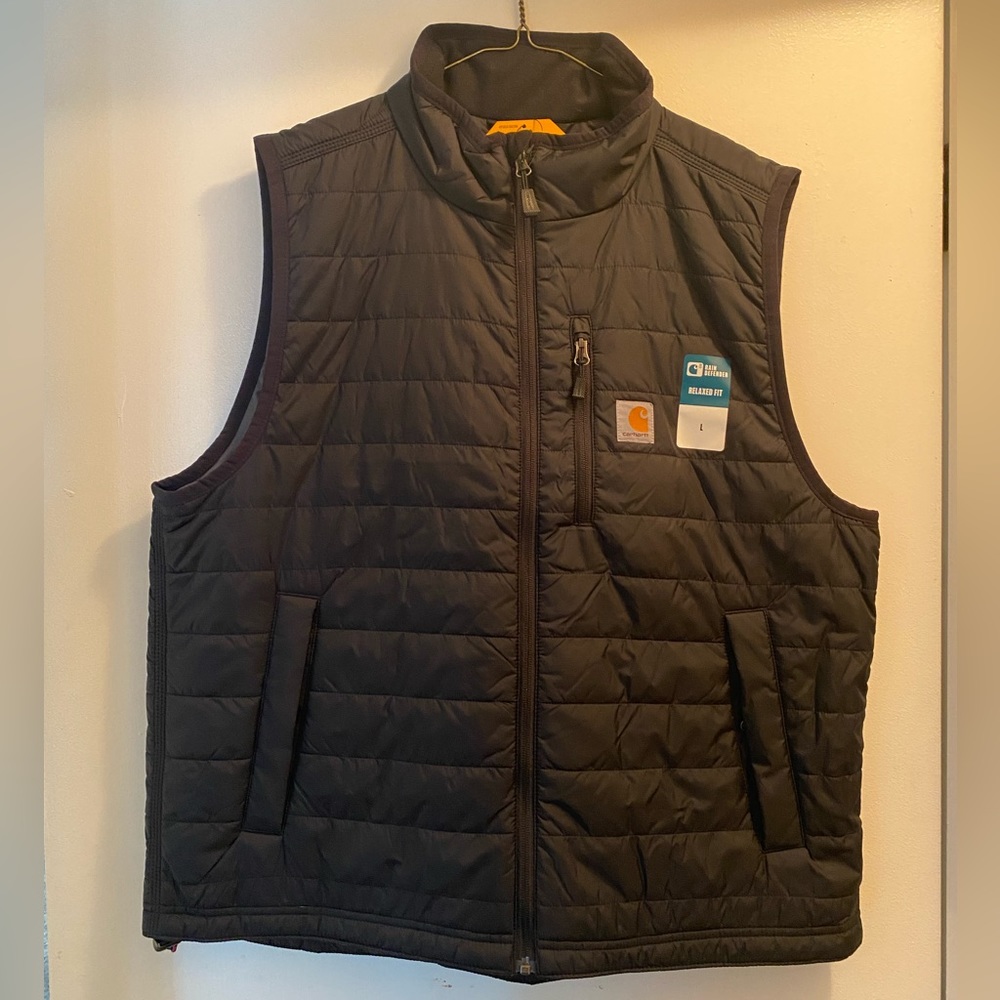 NWT Mens Carhartt Rain Defender Vest - Black
